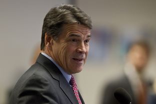Gov. Rick Perry at a State Board of Education meeting on Feb. 1, 2013.