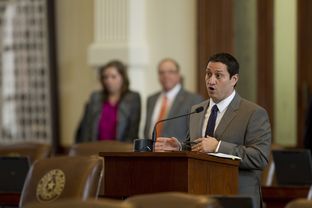 Rep. Trey Martinez Fischer makes a parliamentary inquiry at the back microphone on Feb. 11, 2013.
