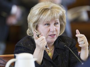 Sen. Jane Nelson, R-Flower Mound, during a Health and Human Services committee hearing on Feb. 19, 2013.