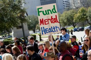 Mental health rally at the Texas Capitol organized by NAMI, the National Alliance on Mental Illness, on Feb. 28, 2013.
