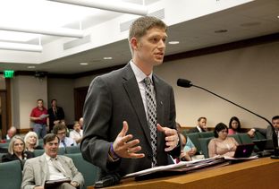 State Rep. Matt Krause, R-Fort Worth, explains HB627 to the Select Committee on Federalism & Fiscal Responsibility on March 13, 2013.
