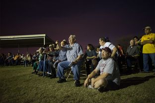 Roy Thornhill Sr. (center) voices his concern as residents of the City of Blue Mound, Texas, gather at their community center, on Monday, March 4, 2013. The small North Texas City of Blue Mound held a town hall meeting on Monday, March 4, for its residents to sign a petition against what they say are unjustifiably high water rate increases.