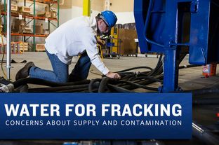 Employees at Omni Water Solutions working on the "HIPPO," a mobile frackwater recycling unit.