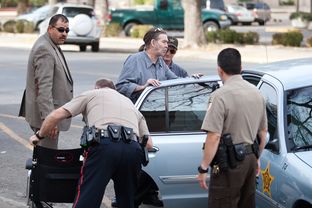 Defendant Mark Norwood exits the Tom Green County Courthouse after the first day of his trial for the murder of Christine Morton, Mar 19, 2013.