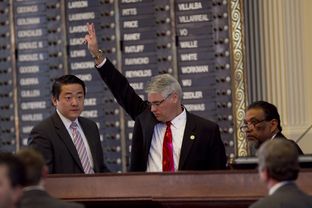 Rep. Dan Huberty R-Humble, votes on one of the 165 amendments to House Bill 5 on March 26, 2013.