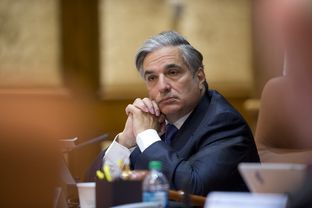 UT System Chancellor Dr. Francisco Cigarroa listens as UT Regents announce the turning over of records to legislators on April 11, 2013.