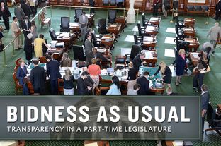 Sente floor after Health and Human Services Committee meeting on April 16, 2013.