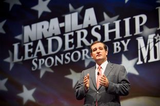 U.S. Senator Ted Crus of Texas speaks during the NRA's national convention in Houston, Friday May 3, 2013.