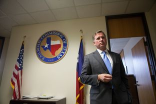 Chairman Barry Smitherman of the Railroad Commission of Texas in his office, May 31, 2013.