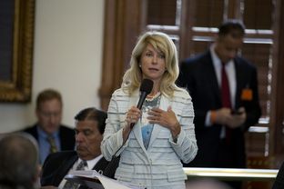 State Sen. Wendy Davis, D-Ft. Worth, begins a filibuster of SB 5 the abortion regulation bill on June 25, 2013.