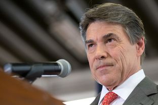 Gov. Rick Perry at an event in San Antonio on July 9, 2013, to announce that he won't run for re-election.