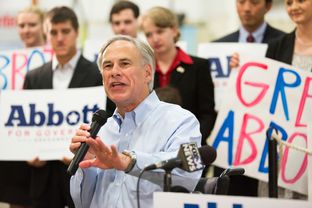 Greg Abbott speaking to supporters at the American Wind Power Center in Lubbock on July 17, 2013.