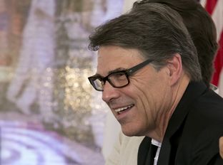 Gov. Rick Perry attends a groundbreaking ceremony for the CRIT Texas Teletón USA children's rehabilitation center in San Antonio on Aug. 6, 2013.