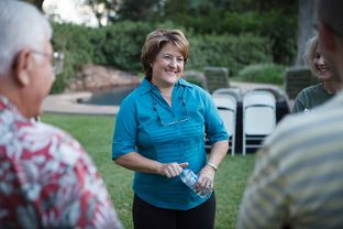 Debra Medina hosts a monthly potluck with Tea Party activists at her home in Wharton on Sept. 6, 2013. Medina is exploring a run for state comptroller.
