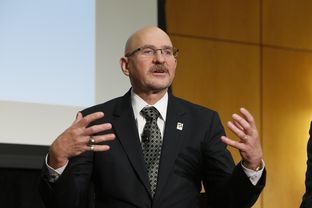 Dr. Robert Nelsen, president of the University of Texas-Pan American, talks about his school's undocumented student population during a panel discussion at The Texas Tribune Festival on Sept. 28, 2013.