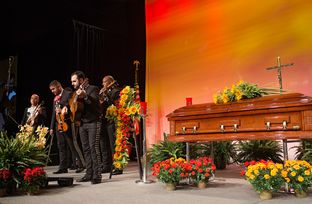 Mariachi Estrella performs during "A Service for Remembrance," at the National Funeral Directors Association convention on Oct. 22, 2013, in Austin. The service honored deceased funeral directors and highlighted Mexican funeral traditions.