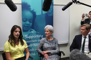 Kathleen Sebelius discusses Healthcare.gov with Kat Richards and Mark Sullivan who just used the site to sign up
