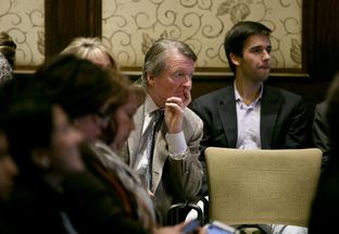University of Texas President Bill Powers during the December 12th, 2013 UT System Board of Regents meeting in Austin, Texas