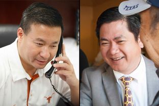 Republicans Nghi Ho, left, and Al Hoang are running for the state House seat now held by Democratic Rep. Hubert Vo.