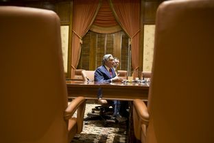 Francisco Cigarroa answers questions after resigning his post as UT System Chancellor on Feb. 10, 2014.