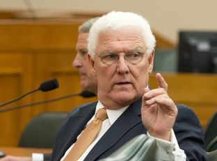Dept. of Family and Protective Services Commissioner Judge John Specia at the Senate HHS hearing on Feb. 20, 2014.