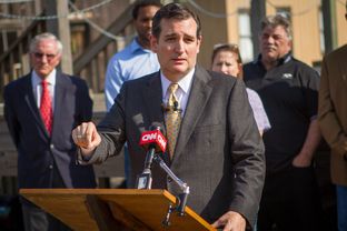 During a stop at the Spindletop Museum in Beaumont, U.S. Sen. Ted Cruz pitched his energy policy bill, which he calls the American Energy Renaissance Act.