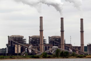 Steam rises from the stacks at the Martin Lake coal-fired power plant in Tatum, Texas.