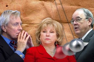 From left to right, state Sen. Bob Deuell, R-Greenville, state Sen. Jane Nelson, R-Flower Mound, and former state Sen. David Sibley, R-Waco.