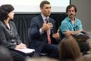 Malachi Boyuls speaks during the Regulating Energy panel at The Texas Tribune Festival on Sep. 28, 2013.