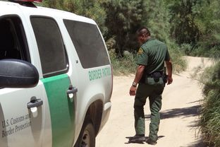 U.S. Border Patrol agents patrolling in the Rio Grande Valley.
