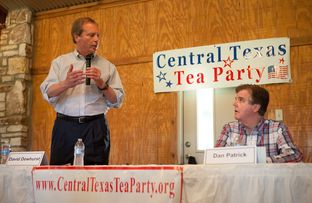 Lt. Gov. David Dewhurst and state Sen. Dan Patrick debated in Salado, Tx on May 20, 2014, ahead of the Republican primary runoff for lieutenant governor.