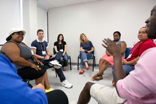 Foster care alumni discuss their experiences at the Education Reach for Texans conference.