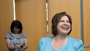 State Sen. and Democratic nominee for lieutenant governor Leticia Van de Putte at the Democratic state convention on June 27, 2014.