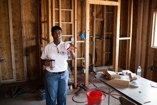 Hope Jackson, who retired as a lieutenant colonel in the Army, is shown on the future site of her HOPE (Healing, Optimizing, Perfecting, Empowering) Institute shelter for female veterans, on July 29, 2014, in El Paso. The shelter will start providing services to women in the area this fall, Jackson says.