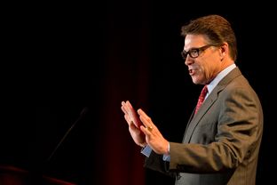 Rick Perry speaks at the RedState Gathering in Fort Worth, Texas on August, 8, 2014.