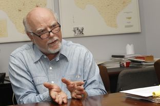 Craig McDonald, the director of Texans for Public Justice, is shown at his group's Austin office on Aug. 18, 2014.