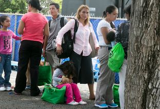 In 2014, a Catholic Charities shelter at Sacred Heart Church in McAllen helped hundreds of displaced immigrants who had crossed the Texas-Mexico border.