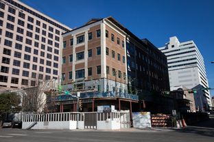 The Texas Public Policy Foundation's new building is under construction on Congress Avenue in Austin.