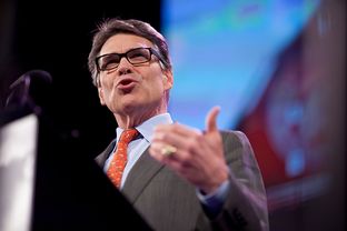 Former Texas Gov. Rick Perry speaks at the Iowa Freedom Summit in Des Moines on Jan. 24, 2015.