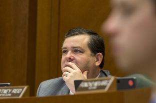 House Committee on Homeland Security and Public Safety Chairman Larry Phillips, R-Sherman, listened to testimony during a March 17, 2015, hearing.