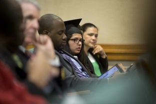 Dreamer Cristina Lizeth Urdiales was born in Monterrey, Mexico and brought to the US at the age of 5, listens during the Senate committee hearing on April 6th, 2015