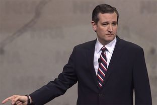 U.S. Sen. and presidential candidate Ted Cruz speaks at the National Rifle Association's annual meeting in Nashville, Tenn. on Friday, April 10, 2015.