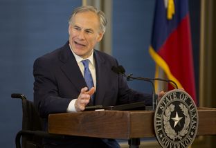 Gov. Greg Abbott spoke during the grand opening of the Texas Public Policy Foundation's new building on April 21, 2015.