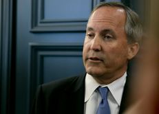 TX Attorney General Ken Paxton, speaks to media following remarks at event hosted by the Texas Public Policy Foundation regarding impact of the EPA's Clean Power Plan on June 22, 2015