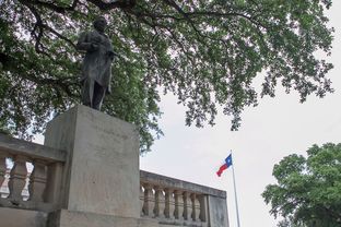 The statue of Jefferson Davis, once president of the Confederate States, stands just south of the Main Building on UT's campus on June 22, 2015.
