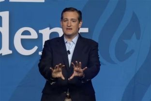 U.S. senator and presidential hopeful Ted Cruz at the Rally for Religious Liberty in Des Moines, Iowa, on Aug. 21, 2015.