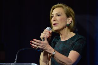 Republican Presidential candidate Carly Fiorina speaks to the National Organization of Women Business Owners meeting in San Antonio, Texas September 27, 2015.