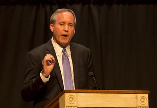 Texas Attorney Gen. Ken Paxton, speaks at The Texas Response: Pastors, Marriage & Religious Freedom event at the First Baptist Church in Pflugerville, Texas on September 29, 2015