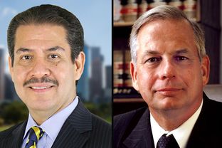 Former Harris County Sheriff Adrian Garcia (left) is challenging U.S. Rep. Gene Green, D-Houston, in the Democratic Primary.