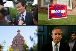 What to watch in 2016: The presidential campaign of U.S. Sen Ted Cruz, R-Texas (top left) and the future of Texas Attorney General Ken Paxton (bottom right).